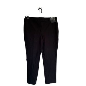 Talbots Black High Waisted Straight Pants Size‎ 12P NWT